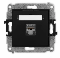 MINI Mechanizm gn. komp. poj. 1xRJ45 kat.6 ekran.