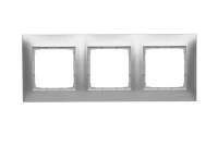 Ramka 3-krotna uniwersalna Simon54 Premium srebrny