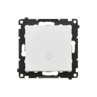 Simon55 Przycisk "dzwonek" biały mat 10AX