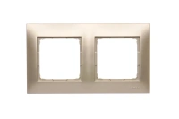 Ramka 2-krotna uniwersalna Simon54 Premium, złoty