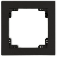 Ramka uniwersalna 1x z tworzywa czarny DECO